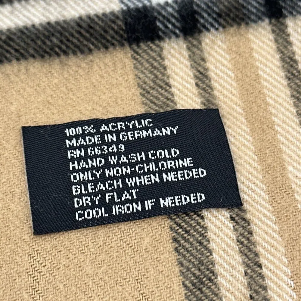 Womens Plaid Scarf Tan Black‎ Red 53